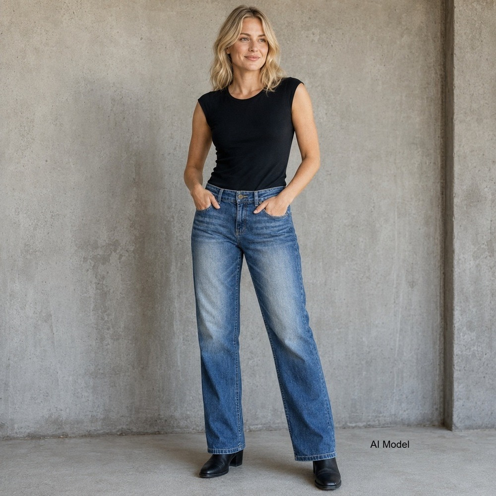 Harley-Davidson Boyfriend Jeans Womens 30 Blue Denim Biker Motorcycle Moto